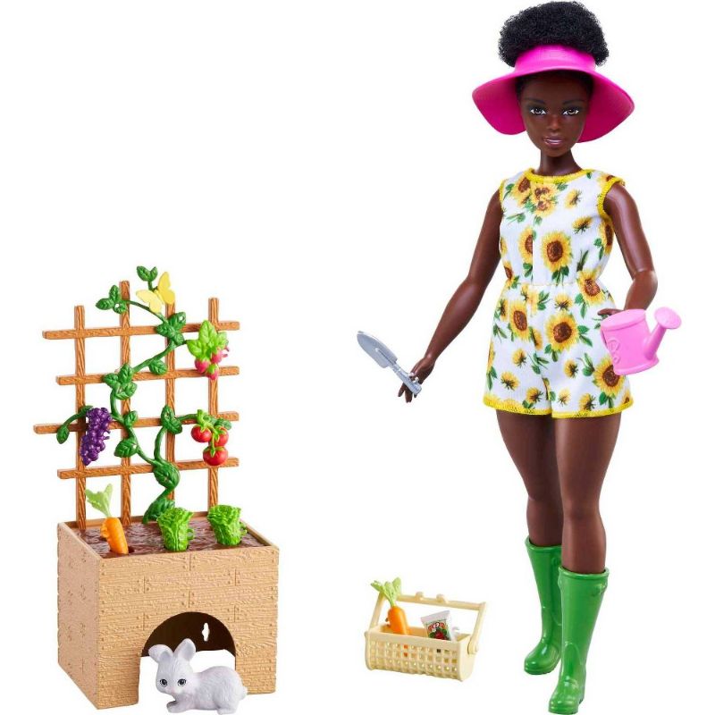 Photo 1 of Barbie Doll and Gardening Playset with Pet and Accessories Gift for 3 to 7 Year Olds
