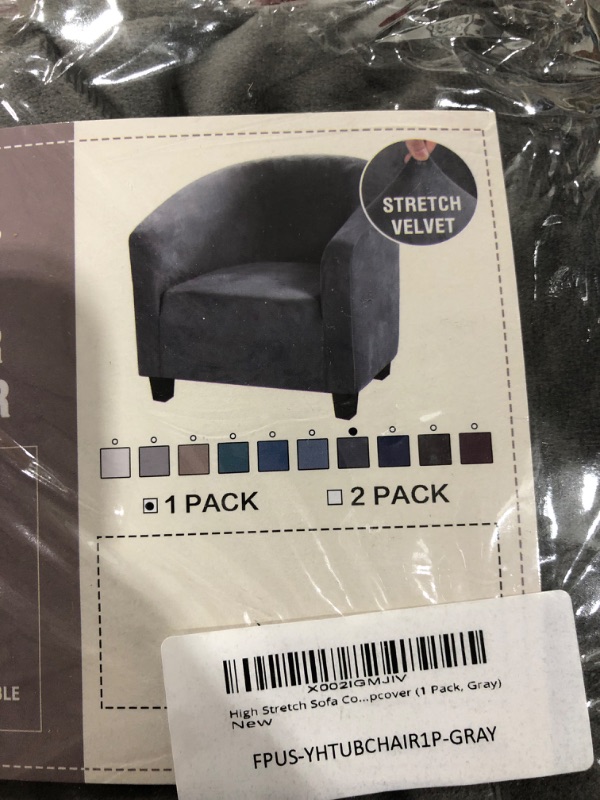 Photo 1 of High Stretch Sofa Cover. Gray