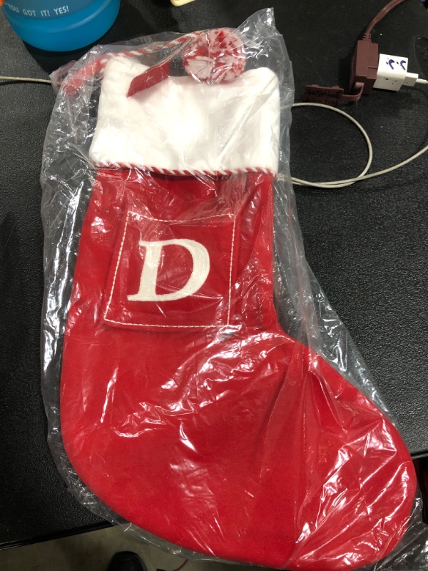 Photo 1 of Christmas Stockings. Letter "D"