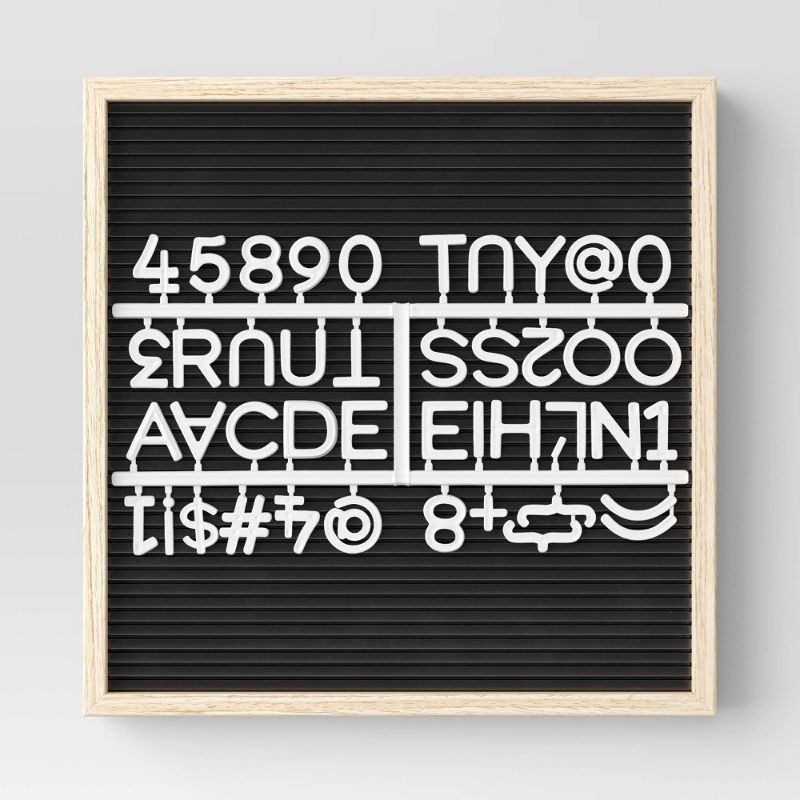 Photo 1 of 11" X 11" Plastic Slat Letterboard - Room Essentials™
