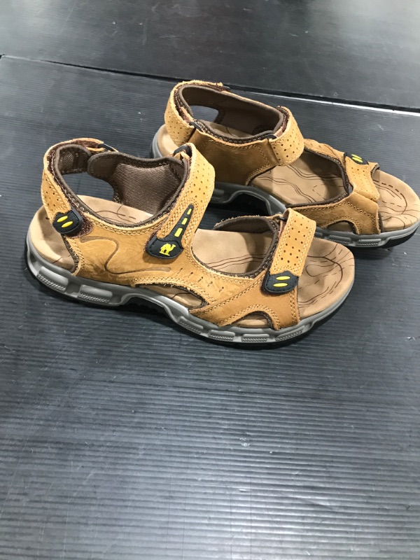 Photo 2 of CAMEL CROWN Men Leather Sandals Open Toe for Outdoor Hiking Walking Beach 8