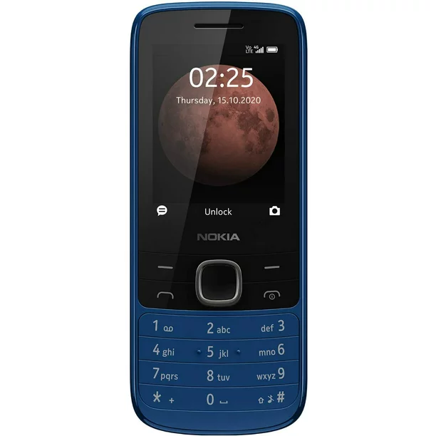 Photo 1 of Nokia 225 4G TA-1282 GSM Unlocked Phone - Classic Blue
