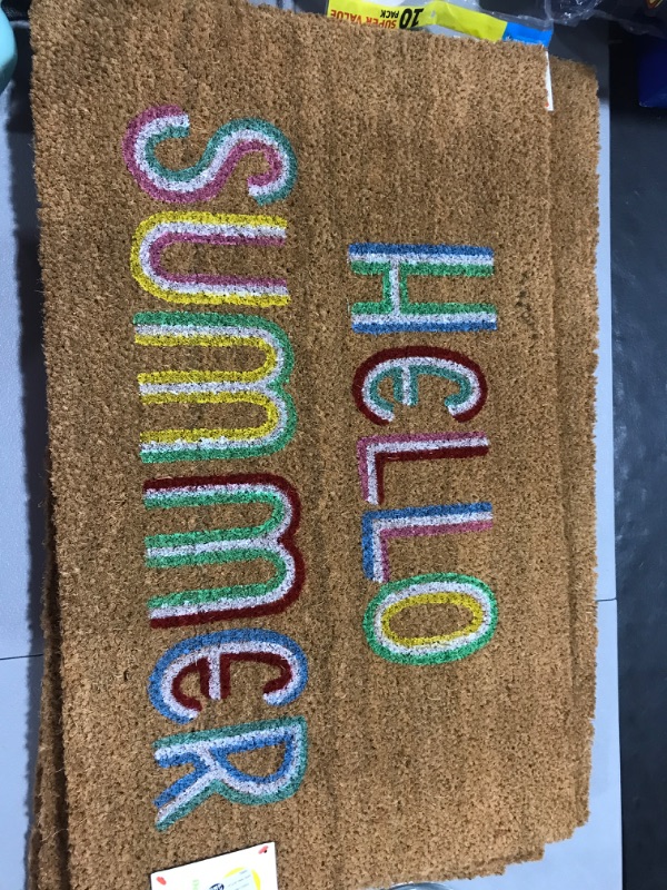 Photo 1 of 16x26 Hello Summer Doormat Brown - Sun Squad