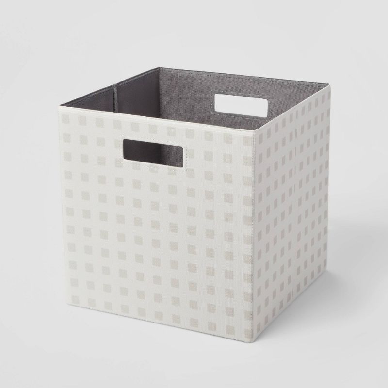 Photo 1 of 13" X 13" Fabric Bin Grid Squares - Brightroom™
