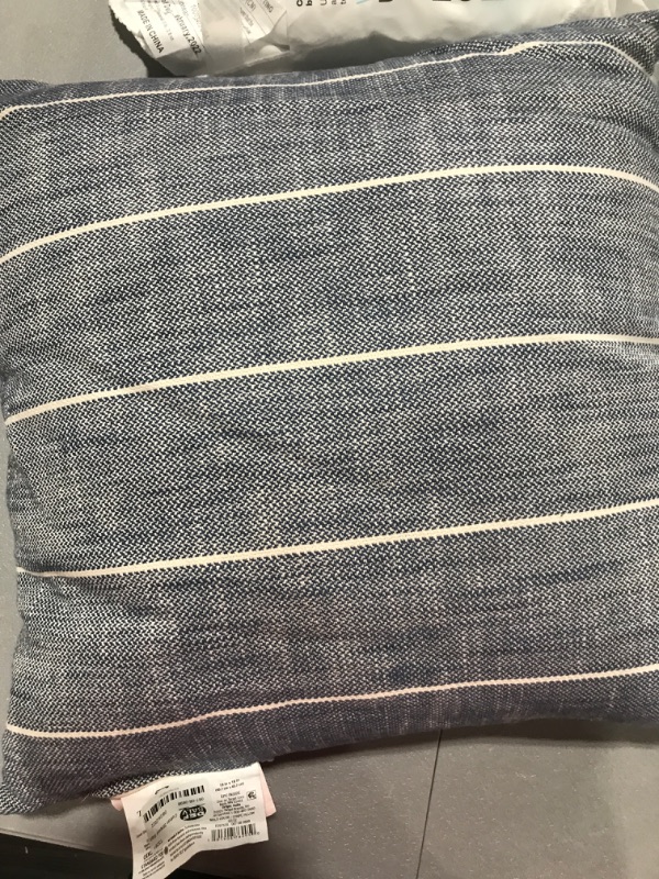 Photo 2 of Cotton Striped Square Throw Pillow - Threshold™