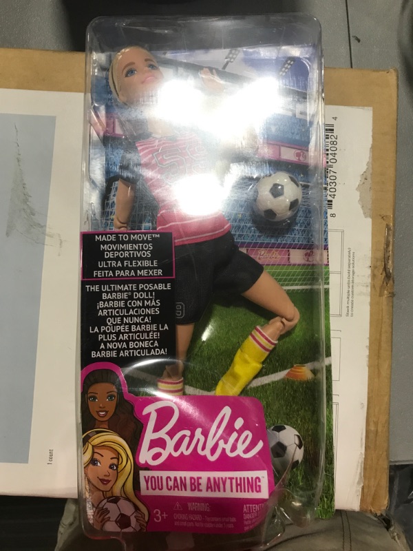 Photo 2 of Barbie Made to Move Soccer Player Doll