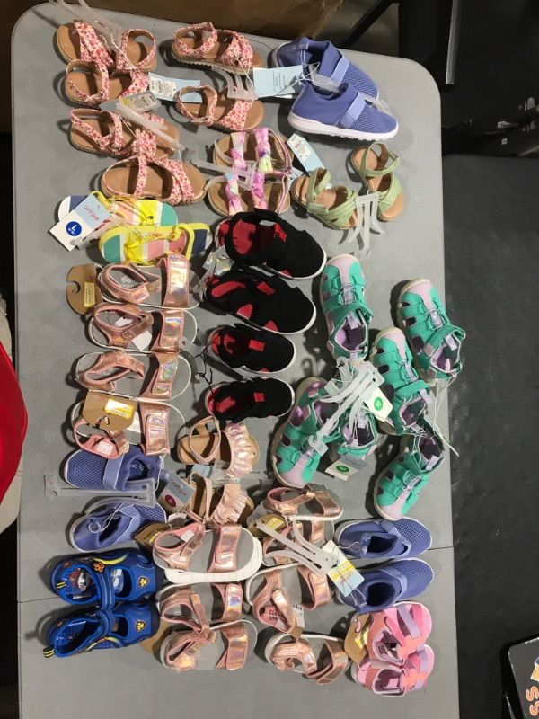 Photo 2 of  LOT - TODDLERS SHOES VARIOUS SIZES AND STYLES  