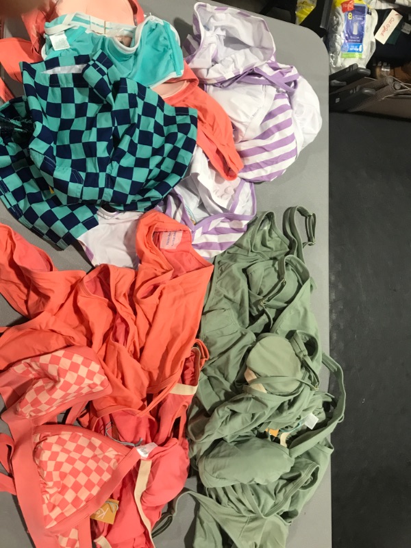 Photo 1 of BOX LOT - TODDLERS AND KIDS CLOTHES AND SWIMSUITS VARIOUS SIZES AND STYLES ITEMS COME AS IS 