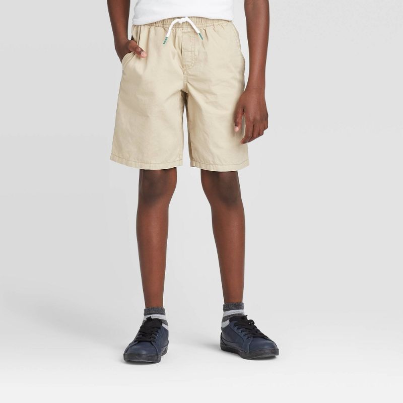 Photo 1 of Boys' Woven Pull-on Shorts - Cat & Jack Light XSMALL