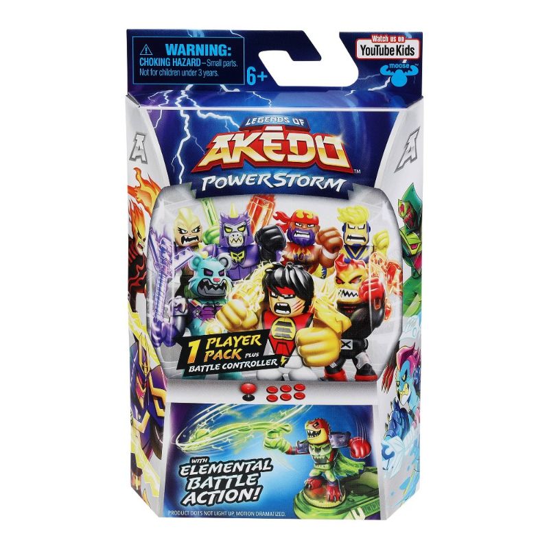 Photo 1 of Akedo Powerstorm 1 Player Pack 4 Inch Figure Colors and Styles May Vary Boys Ages 6+
