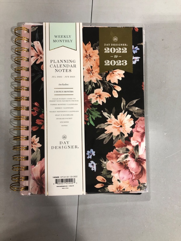 Photo 2 of 2022-23 Academic Planner Weekly/Monthly CYO Notes 5.875"x8.625" Romance - Day Designer

