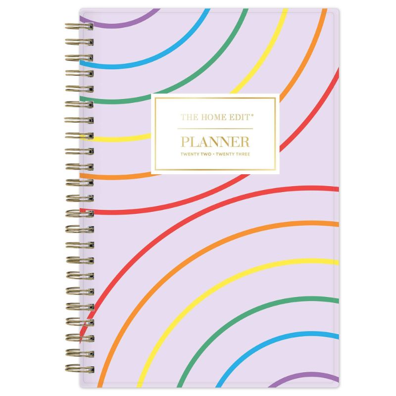Photo 1 of 2022-23 Academic Planner Weekly/Monthly 5"x8" Double Rainbow - The Home Edit for Day Designer

