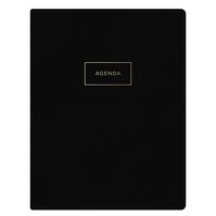 Photo 1 of 2022-23 Academic Planner Weekly/Monthly Refillable Assistant 8.5"x11" Black - Ashley G. for Blue Sky