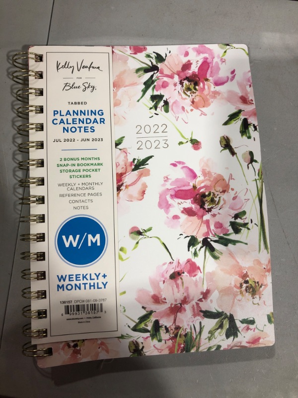 Photo 1 of 2022-23 Academic Planner Weekly/Monthly Printed 5"x8"  - Kelly Ventura for Blue Sky

