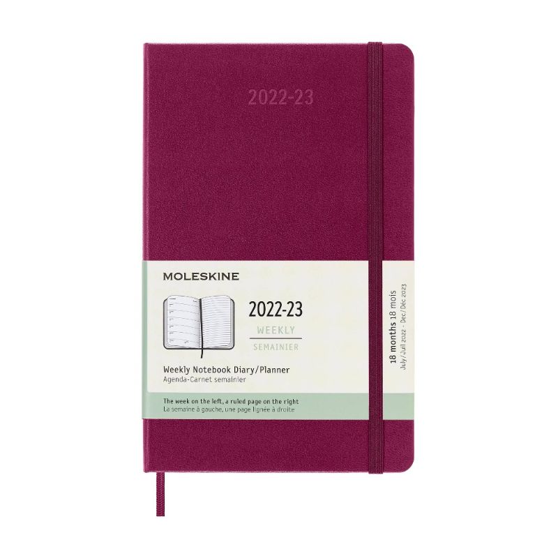 Photo 1 of 2022-23 18 Month Academic Planner 5"x8.25" Purple - Moleskine

