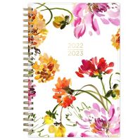 Photo 1 of 2022-23 Academic Planner Weekly/Monthly Printed 5"x8" Dahlias - Kelly Ventura for Blue Sky

