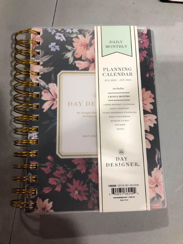 Photo 2 of 2022-23 Academic Planner Weekly/Monthly Matte 6.5"x8" Romance - Day Designer