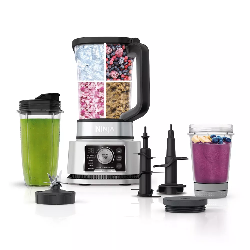 Photo 1 of Ninja Foodi Power Blender & Processor System with Smoothie Bowl Maker and Nutrient Extractor + 4in1 Blender + Preset

