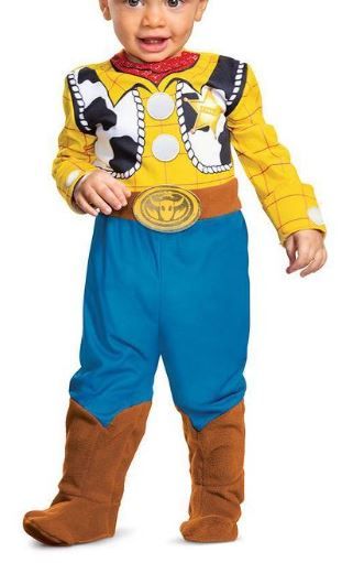 Photo 1 of Baby Disney Toy Story Woody Deluxe Halloween Costume Jumpsuit 12/18M
