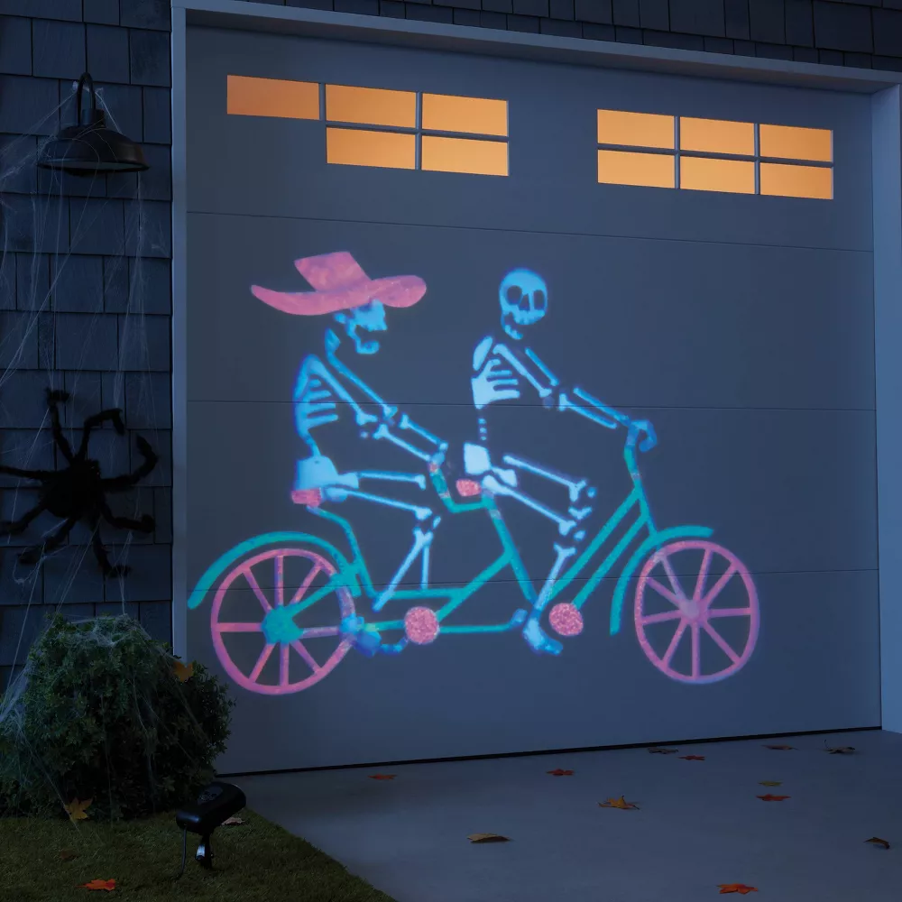 Photo 1 of LED Fluttering Fright Skeleton Halloween Lightshow Projection - Hyde & EEK! Boutique