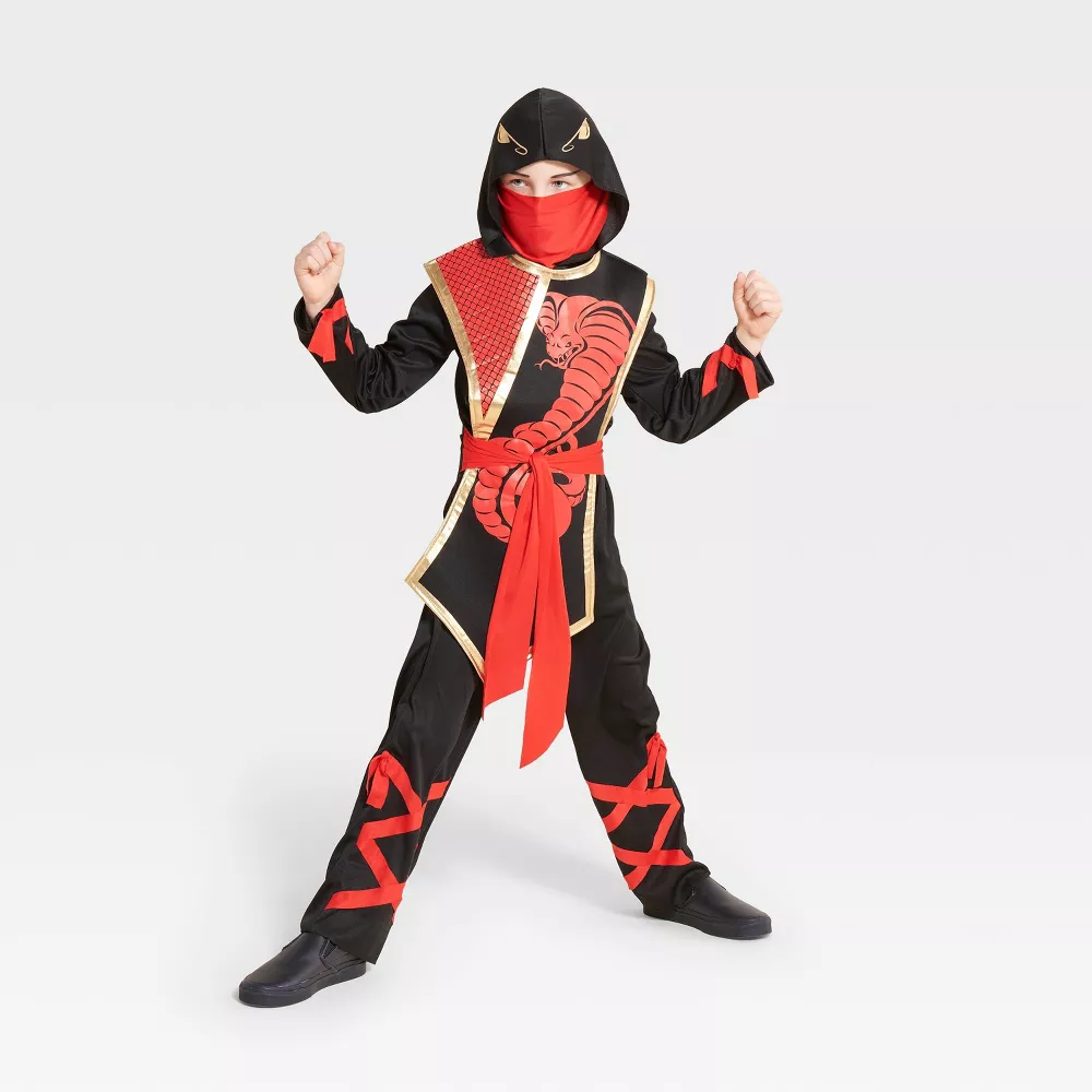 Photo 1 of Kids' Light Up Snake Ninja Halloween Costume Jumpsuit with Mask - Hyde & EEK! Boutique M
