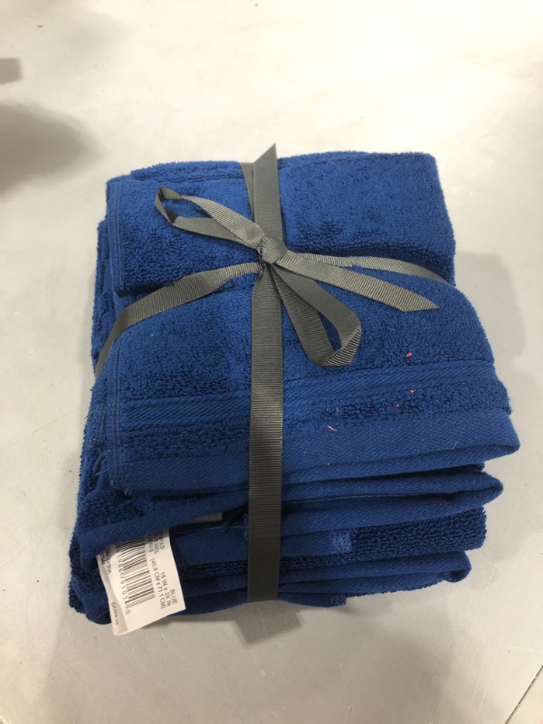 Photo 2 of 6pc Performance Bath Towel Set Blue - Threshold
