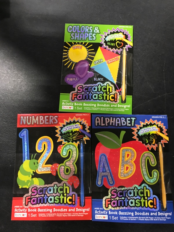 Photo 1 of [3 Pack] Scratch Fantastic Books