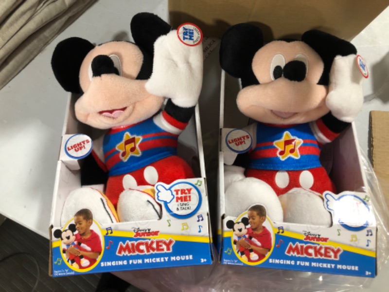 Photo 2 of 2- Disney Junior Singing Fun Mickey Mouse Plush

