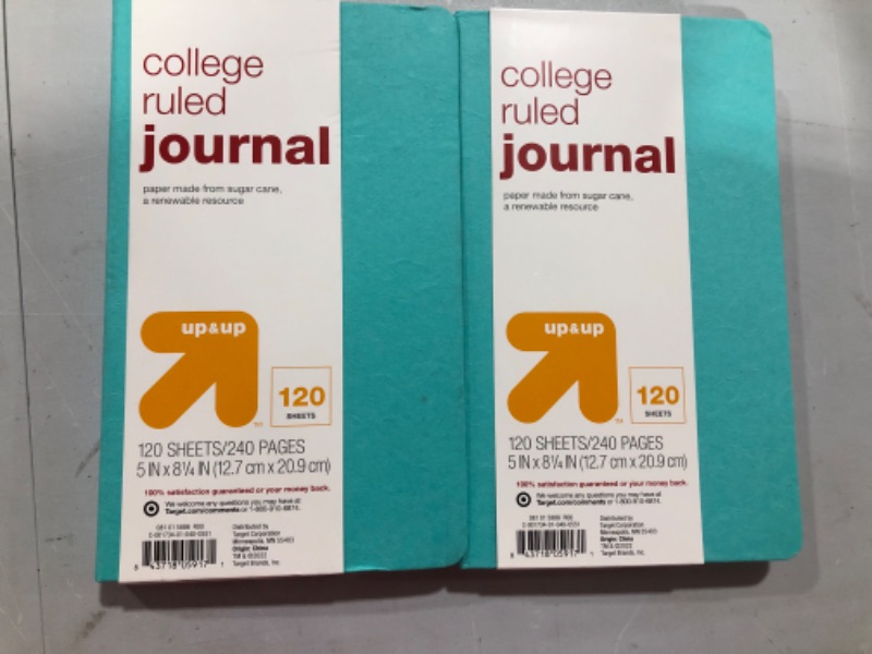 Photo 2 of 2-College Ruled Journal - up & up™
