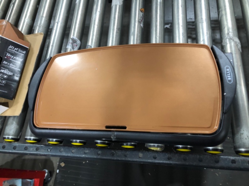 Photo 2 of 10.5" x 20" Ceramic Copper Titanium Electric Griddle