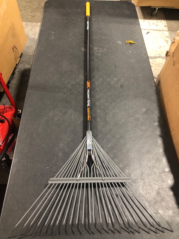 Photo 2 of  62.75 in. Fiberglass Metal Leaf Rake