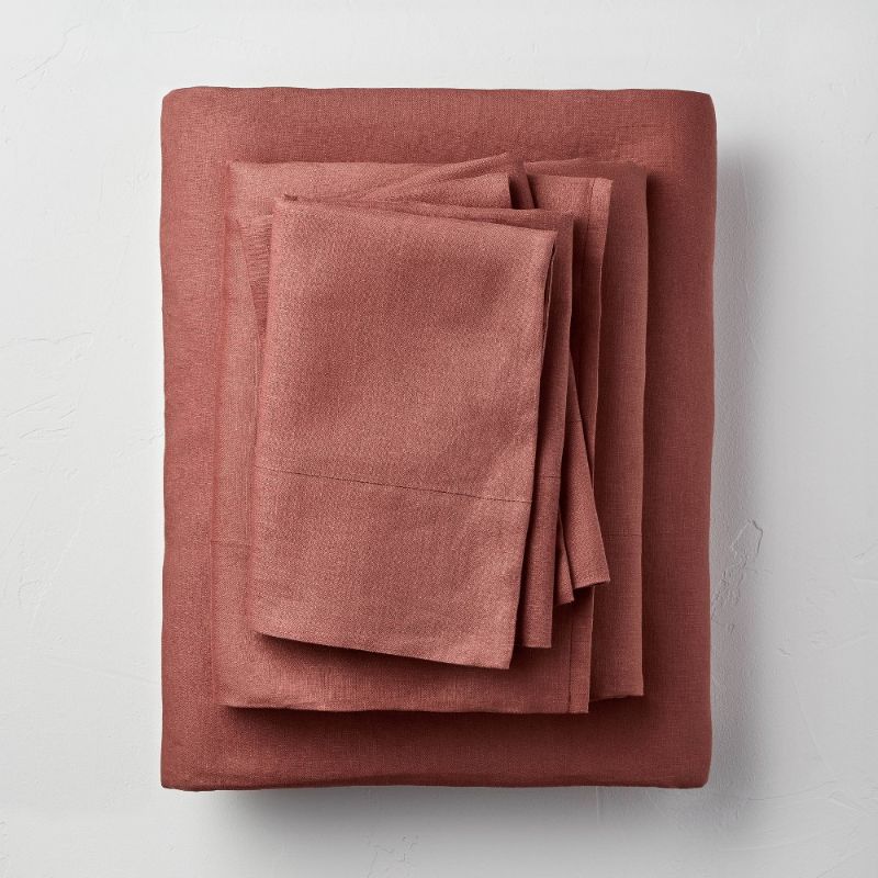 Photo 1 of 100% Washed Linen Solid Sheet Set - Casaluna™
QUEEN 