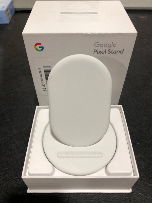 Photo 2 of Google Wireless Charger Pixel 3, Pixel 3XL - White. OPEN BOX. PRIOR USE. 
