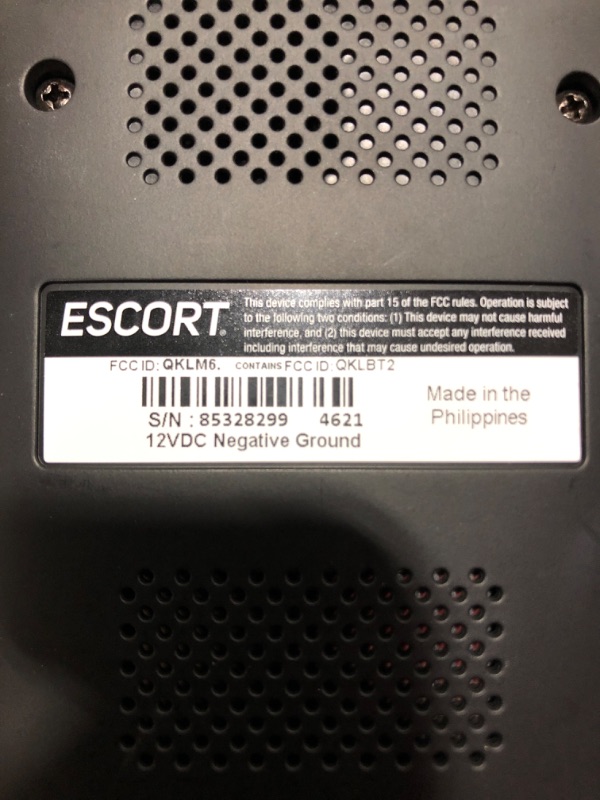 Photo 5 of ESCORT MAX360 Laser Radar Detector - GPS, Directional Alerts, Dual Antenna Front and Rear, Bluetooth Connectivity, Voice Alerts, OLED Display, Escort Live. OPEN BOX. 
