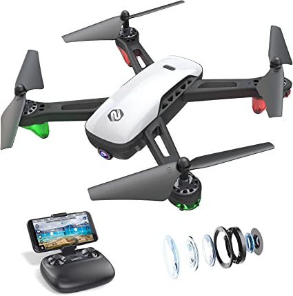 Photo 1 of SANROCK U52 Drone with 1080P HD Camera for Adults Kids, WiFi Live Video FPV Drones RC Quadcopters for Beginners, Gesture Control, Gravity Sensor, Altitude Hold, 3D Flip, Custom Route, One Key Backward. OPEN PACKAGE. 
