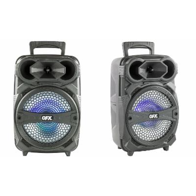 Photo 1 of QFX PBX-81 8 in. Portable Bluetooth Party Speaker - Black. OPEN BOX. PRIOR USE. 
