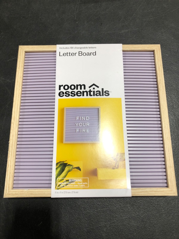Photo 2 of 11" X 11" Plastic Slat Letterboard - Room Essentials™
