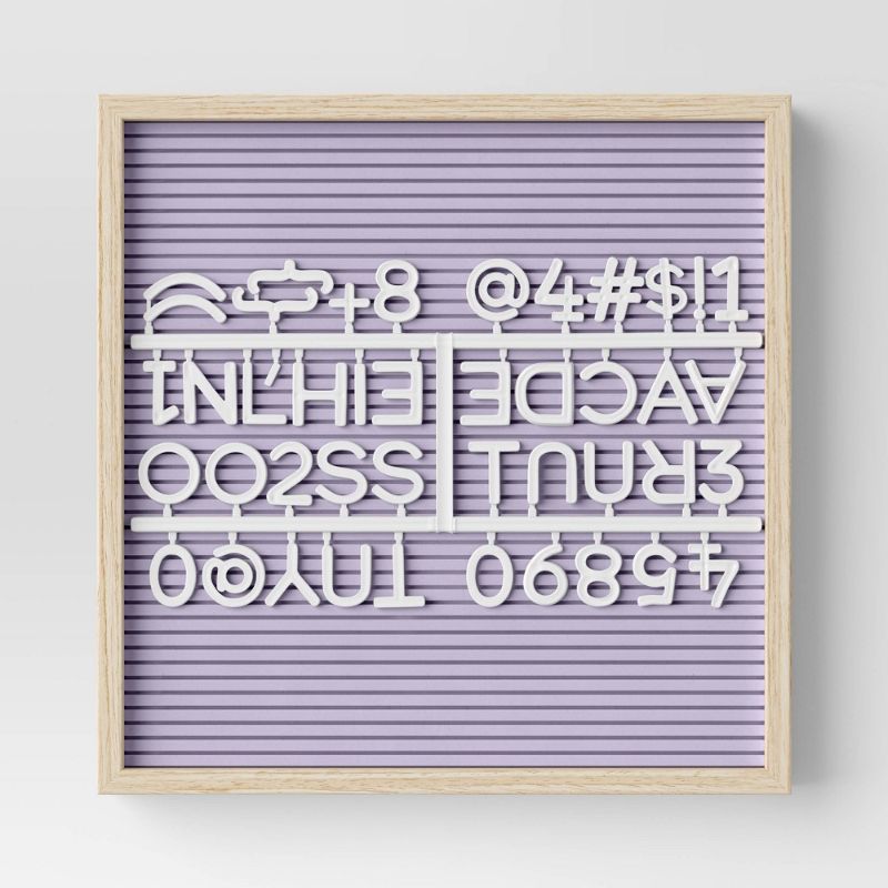 Photo 1 of 11" X 11" Plastic Slat Letterboard - Room Essentials™
