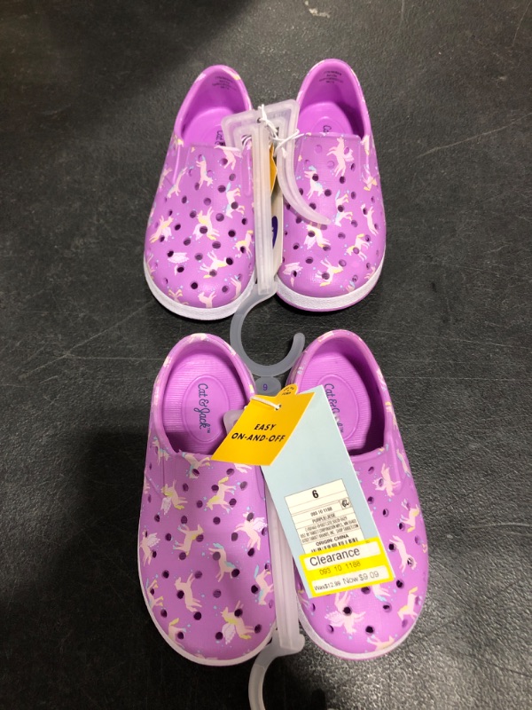 Photo 1 of LOT OF 2 Toddler Jese Slip-on Apparel Water Shoes - Cat & Jack™. SIZE 6
