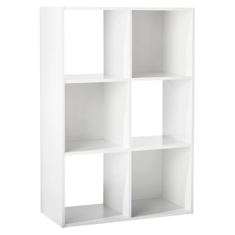Photo 1 of 11 6 Cube Organizer Shelf White - Room Essentials. OPEN BOX. 
