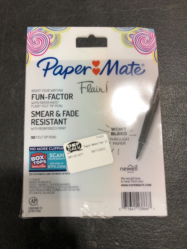 Photo 3 of Paper Mate Flair 32pk Felt Pens 0.7mm Medium Tip Multicolored
