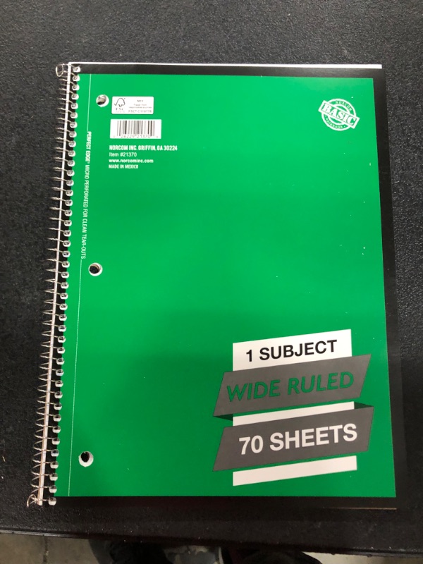 Photo 1 of 22 pack of spiral 1 subject note books college and wide ruled. Colors Vary