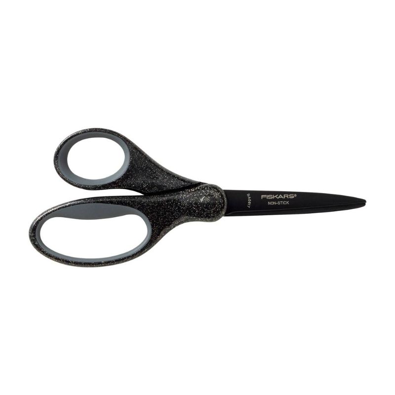 Photo 1 of 2 pack of Fiskars 7'' NonStick Softgrip Scissors Sparkle