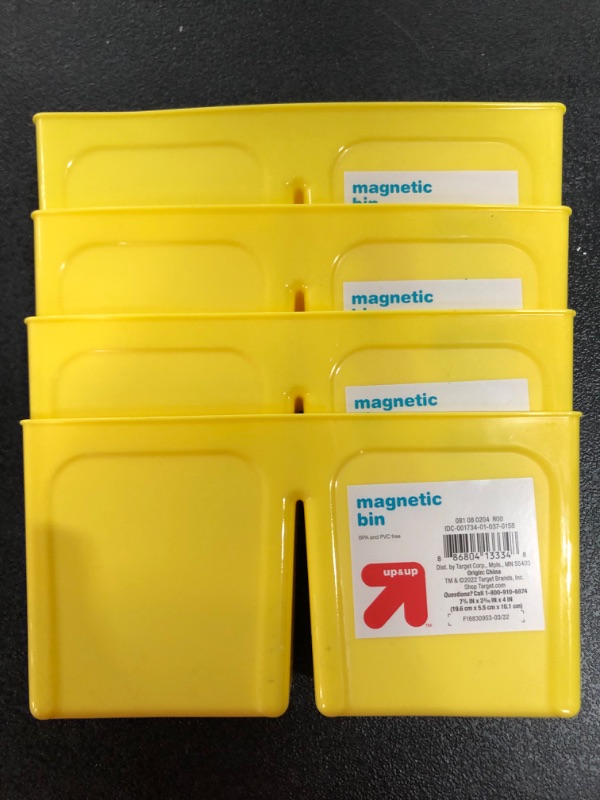 Photo 1 of 4 pack of Magnetic Storage Bin - up & up™
