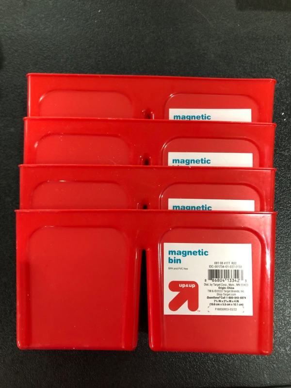 Photo 1 of 4 pack of Magnetic Storage Bin - up & up™
