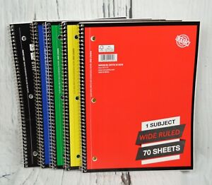 Photo 1 of 70 pack of Norcom inc college and wide ruled notebooks. Colors Vary.
