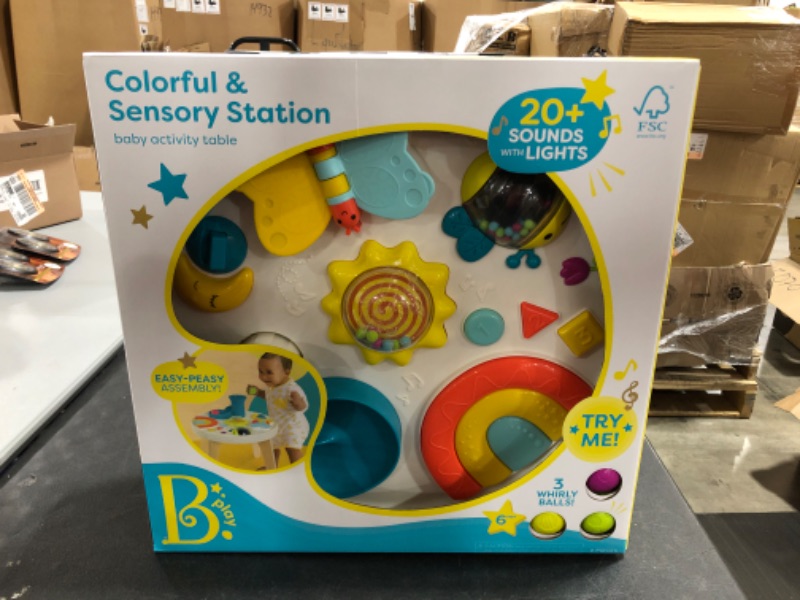 Photo 2 of B. Play - Baby Activity Table - Colorful & Sensory Station
