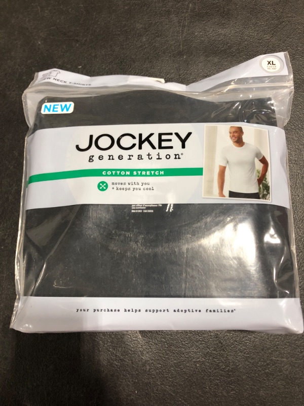 Photo 2 of Jockey Generation™ Men's Stretch Crew Cotton 3pk T-Shirt -. SIZE XL 46-48.
