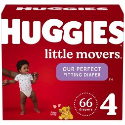 Photo 1 of Huggies Little Movers Baby Disposable Diapers - SIZE 4, 70 COUNT. PHOTO FOR REFERENCE, 70 COUNT TOTAL. 


