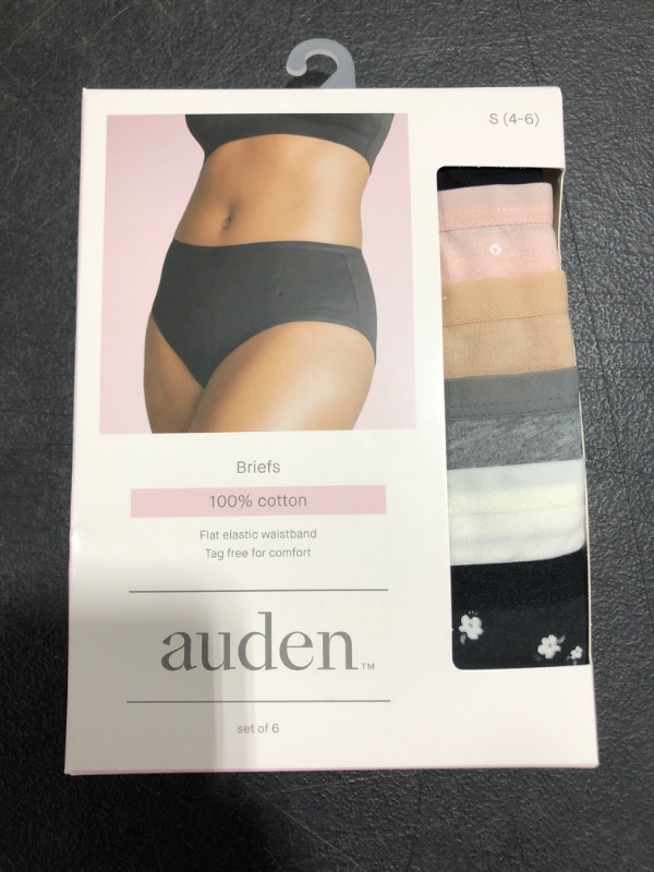 Photo 2 of Auden Womens Panties Briefs Small Seamless Elastic Waist Tagless 5 Pack SIZE SMALL 4-6.
